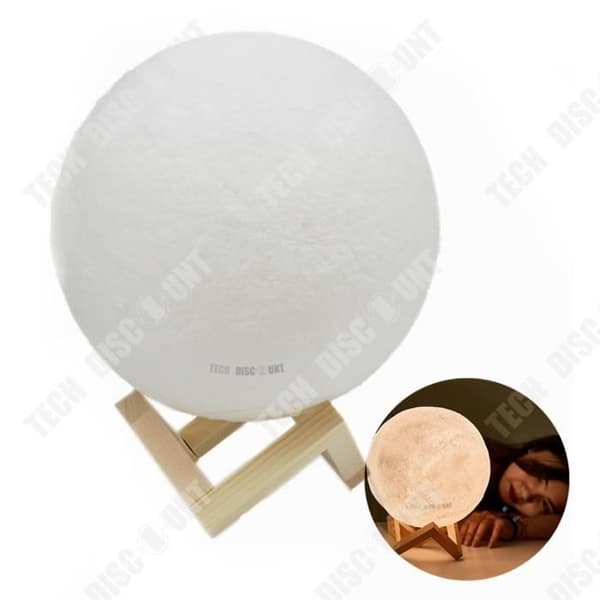 TD® 3D månformad LED-lampa Barnrumsatmosfär dröm skönhet/Modernt föremål trendljus inredning