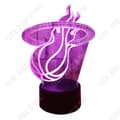 Miniatyrbild 1 av 4: TD® Dekorativ optisk lampa touch 7 färger optisk illusion flammande Basketmodell lågförbrukning USB-kabel 3 AAA-batterier