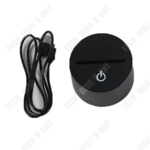 TD® Optisk bordslampa dekorativ touch 7 färger optisk illusion delfinmodell - låg förbrukning USB-kabel eller nätkontakt