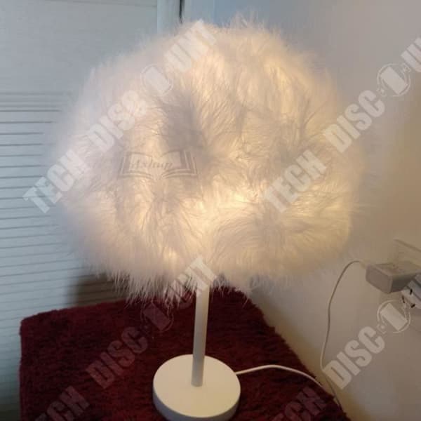 TD® Feather sovrumsbordslampa inredning nattljus modern trend fjäder sänglampa sovrum vardagsrum