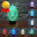 Miniatyrbild 1 av 4: TD® Optisk bordslampa dekorativ touch 7 färger optisk illusion - sfinxmodell - lågförbrukning USB-kabel eller 3 AAA-batterier