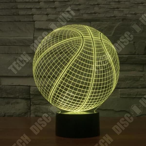 TD® Optisk bordslampa dekorativ touch 7 färger optisk illusion - ballongmodell - lågförbrukning USB-kabel eller 3 AAA-batterier