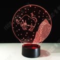 Miniatyrbild 2 av 4: TD® Optisk bordslampa dekorativ touch 7 färger optisk illusion - bull modell - låg förbrukning USB-kabel eller 3 AA-batterier