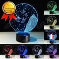 Miniatyrbild 1 av 4: TD® Optisk bordslampa dekorativ touch 7 färger optisk illusion - bull modell - låg förbrukning USB-kabel eller 3 AA-batterier