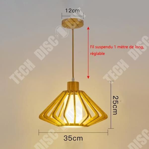 TD® nordiska trä tatami lampor kreativ personlighet vardagsrum matsal lampa hall veranda trä konst belysning