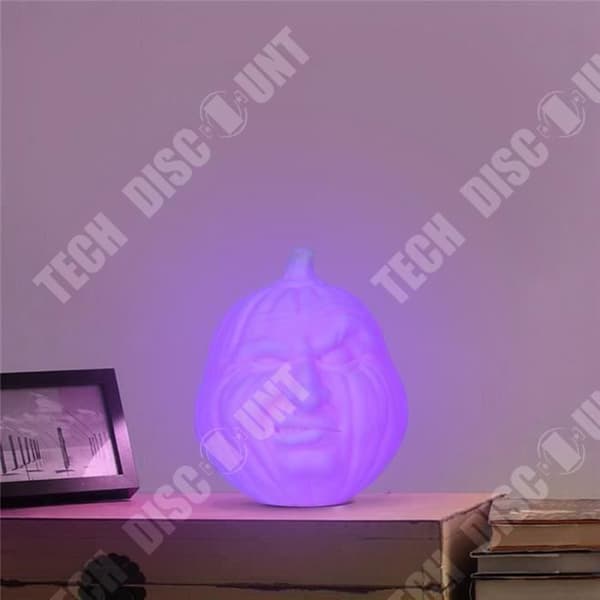 TD® 3D Pumpa Lampa LED/ Pumpa Lantern Sängbord Nattbord Nattlampa Färgglad Halloween Dekoration Present