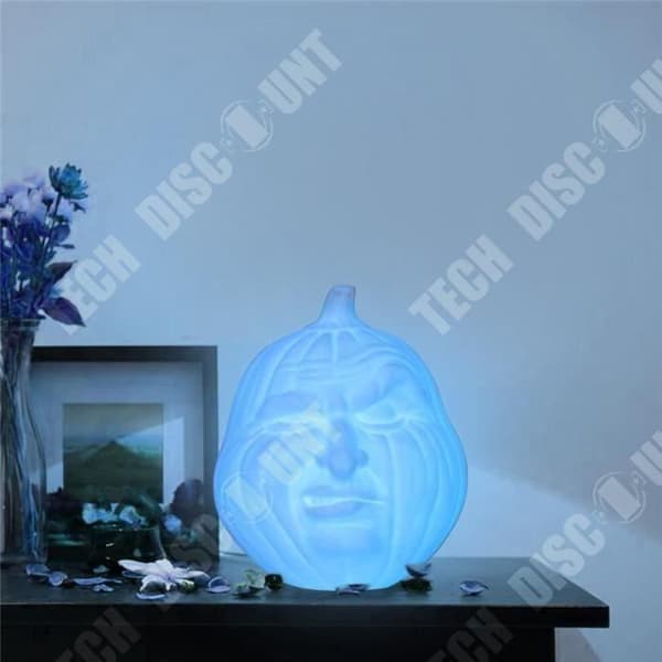 TD® 3D Pumpa Lampa LED/ Pumpa Lantern Sängbord Nattbord Nattlampa Färgglad Halloween Dekoration Present