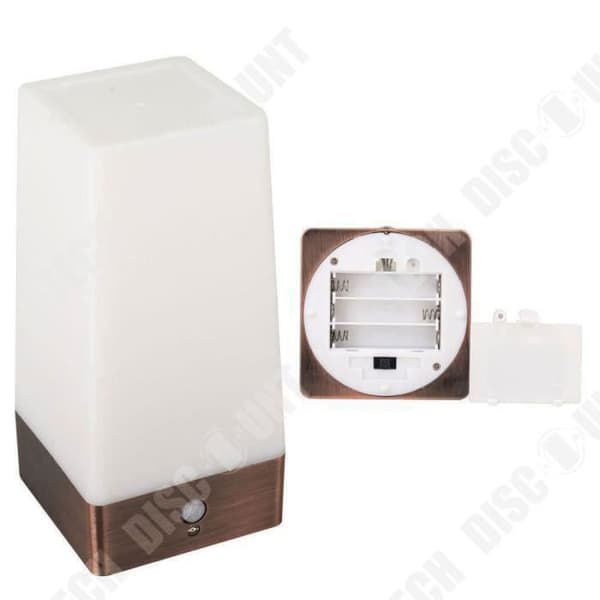 TD® trådlös LED-sängbordslampa PIR-rörelsesensor Hallbordslampa LED-nattlampor
