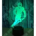 Miniatyrbild 4 av 4: TD® 3D Illusion Rugbyspelare formad bordslampa - 3D Hollogram Glödande Nattljus Sovrumsinredning