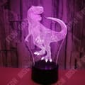 Miniatyrbild 2 av 4: TD® Optisk bordslampa dekorativ taktil 7 färger optisk illusion modell Tyrannosaurus lågförbrukning USB-kabel eller 3 AA-batterier