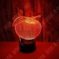 Miniatyrbild 2 av 4: TD® Lampa 7 färger 3D Apple USB LED/ Nattljus Färgglad inredning Atmosfär skrivbordslampa för barn
