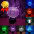 Miniatyrbild 1 av 4: TD® Lampa 7 färger 3D Apple USB LED/ Nattljus Färgglad inredning Atmosfär skrivbordslampa för barn