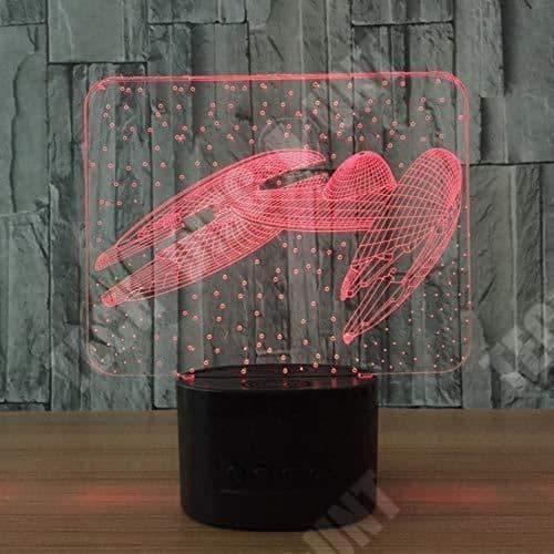 TD® 3D Nattlampa inomhus Bluetooth-högtalare Usb-musik - 3D-ljusfärg Föränderlig sovrum Barnpresent USB