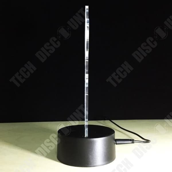 TD® 3D-lampa Flugillusion Nattljus/7 färgskiftande beröring Akryl platt bas ABS USB-kabel/nattljusdekoration