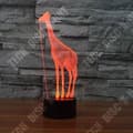 Miniatyrbild 2 av 3: TD® Optisk bordslampa dekorativ touch 7 färger optisk illusion - giraffmodell - USB-kabel med låg förbrukning eller 3 AAA-batterier