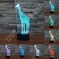 Miniatyrbild 1 av 3: TD® Optisk bordslampa dekorativ touch 7 färger optisk illusion - giraffmodell - USB-kabel med låg förbrukning eller 3 AAA-batterier