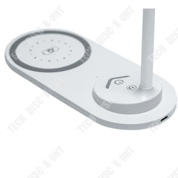 TD® Bordslampa Touch-knapp 10W Snabb trådlös laddning för mobiltelefoner Nattlampa vid sängkanten