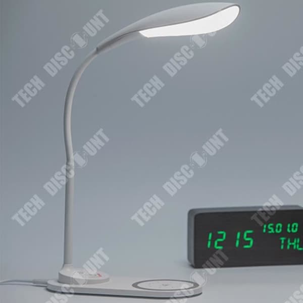 TD® Bordslampa Touch-knapp 10W Snabb trådlös laddning för mobiltelefoner Nattlampa vid sängkanten