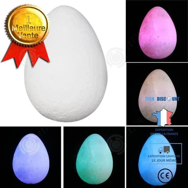INN® Lampa led 3D Tri-färg 13cm Färgändring vid knackning Kreativ utseende Bordslampa för hemmet