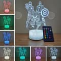 Miniatyrbild 2 av 4: CONFO® Avengers, Spider-Man, Iron Man, Captain America, Touch Sixteen Colors, Crack Gift, Nattljus vid sängkanten