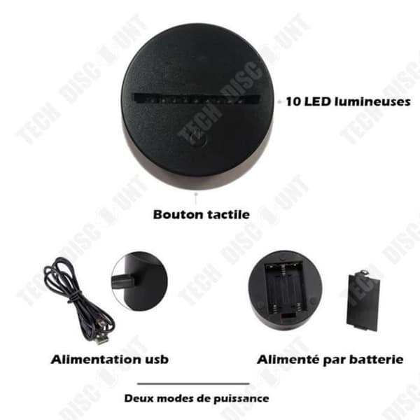 TD® 3D LED-lampa USB Akrylplatta Ananas / 7 färger Ändring / Nattljus Bord Sängbord Skrivbord Sovrumsinredning varm lampa
