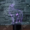 Miniatyrbild 2 av 4: TD® Optisk bordslampa dekorativ touch 7 färger optisk illusion - enhörningsmodell - låg förbrukning USB-kabel eller 3 AA-batterier