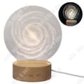 Miniatyrbild 1 av 4: Skrivbordslampa 3D - TEKNIKRABATT - Vintergatan - Akrylpanel - LED - Hållbar