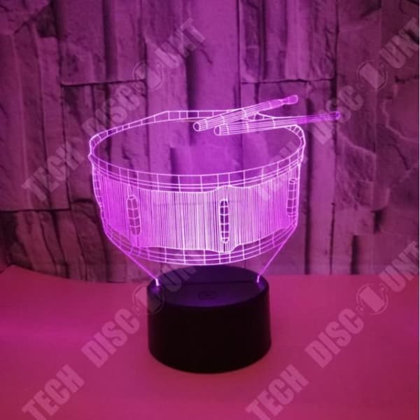 TD® Ny motorcykel 3D Färgglad Ljus 3D Led Gradient Ljus Illusion Ljus Touch Fjärrkontroll 3D Led Liten Bordslampa
