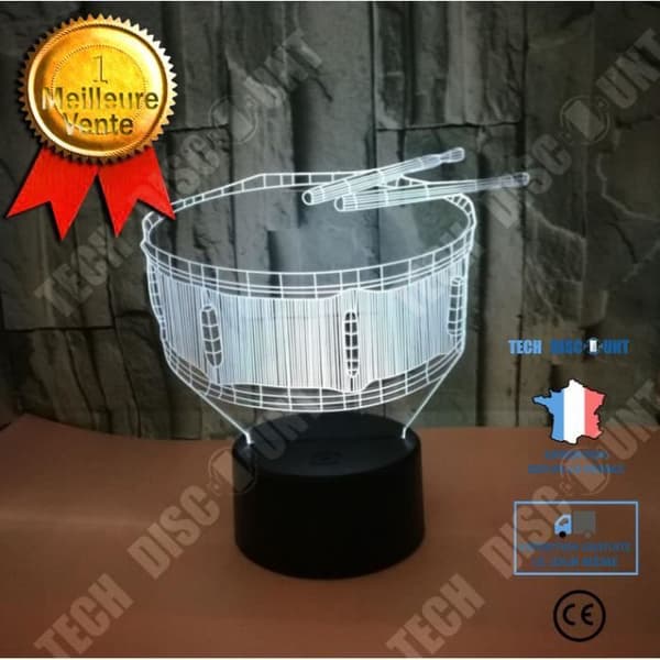 TD® Ny motorcykel 3D Färgglad Ljus 3D Led Gradient Ljus Illusion Ljus Touch Fjärrkontroll 3D Led Liten Bordslampa