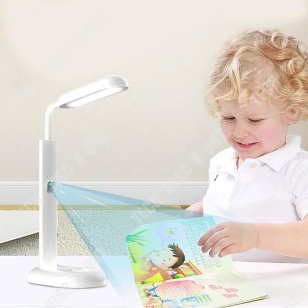 TD® Smart Eye Protection Bordslampa, Kids Robot, Student Picture Book, LED Learning