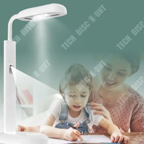 TD® Smart Eye Protection Bordslampa, Kids Robot, Student Picture Book, LED Learning