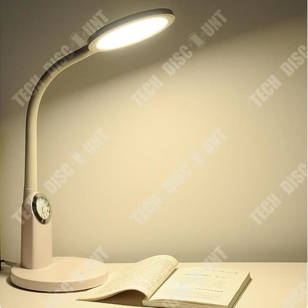 TD® Anti Blue Light Quartz Bordslampa Femhastighetsdimmer 4000K Ögonskydd Varmt ljus Ingen Strobe