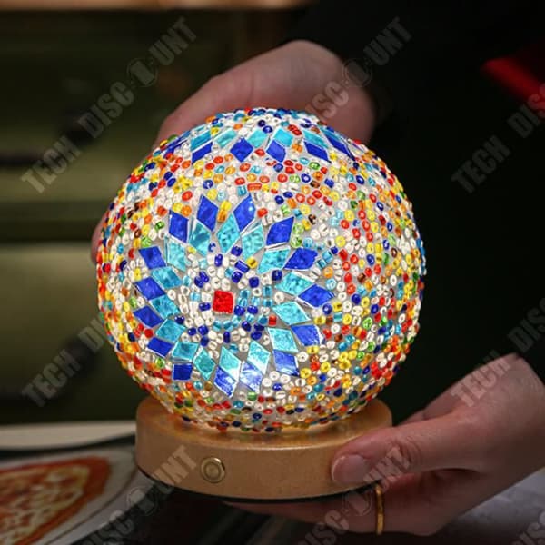 TD® Desktop Night Light Plug-in Modell Mjukt Bekvämt ljus Justerbar Ljusstyrka Creative Glas dekorativ lampa