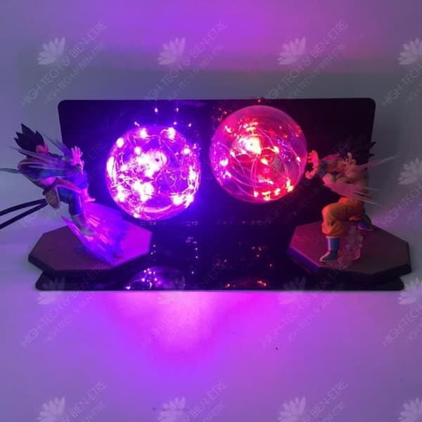 HTBE® Anime Monkey King Dragon Ball bordslampa handgjord kreativ LED-bordslampa ögonljus leksak kreativ lysande cadea