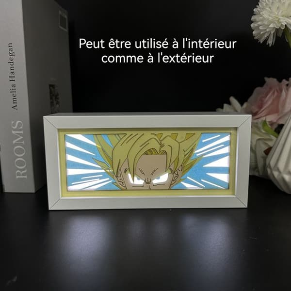 HTBE® Monkey King Dragon Ball Bordslampa Anime Kreativ Figur LED Bordslampa Ögonljus Kreativ leksak Lysande julklapp