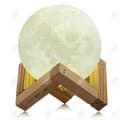 Miniatyrbild 1 av 4: HTBE® Moon Light USB Laddning Dual Color Moon Light Touch LED16 färger 3D 20cm månljus med stativ i sovrummet