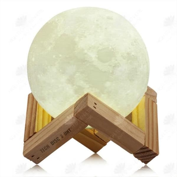 HTBE® Moon Light USB Laddning Dual Color Moon Light Touch LED16 färger 3D 20cm månljus med stativ i sovrummet