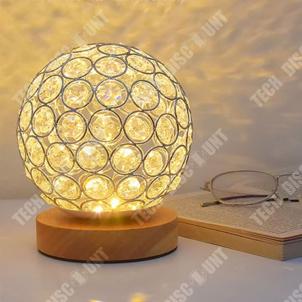 Nattlampa - TEKNISK RABATT - Laddningsbar LED - Bambu trä - Tricolor - Touch