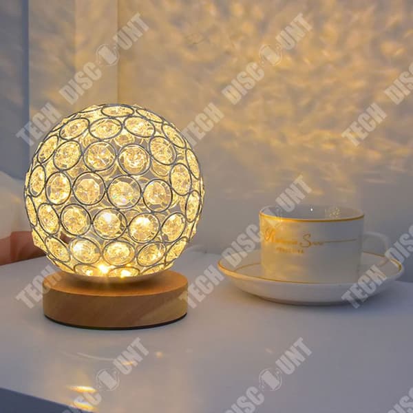 Nattlampa - TEKNISK RABATT - Laddningsbar LED - Bambu trä - Tricolor - Touch