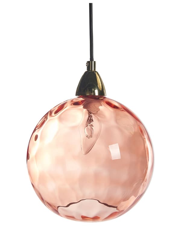 Pendel Rød Metal Jern Glas 5 lyskilder Sfæriske lampeskærme Moderne og glamourøs stil Belysning Hængende lys