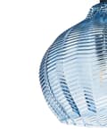 Miniatyrbillede 7 af 10: Pendel Lampe Blå Glas ø 15 cm Retro Hængelampe Glaskugle Design Køkken Spisebordslampe