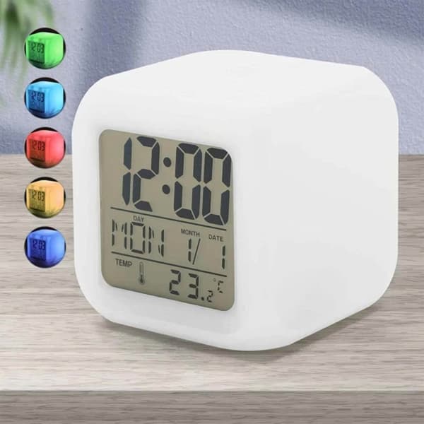 Vækkeur RGB LED Natlys Vækkeur