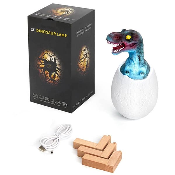 3D RGB LED Lampe Dinosaur T-REX Natlampe