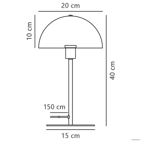 Bordslampa Nordlux belysning Inomhus ELLEN 20 Bordslykt Stil dekoration samtida Metall Vit H.40 - IP20