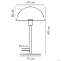 Miniatyrbild 5 av 5: Bordslampa Nordlux belysning Inomhus ELLEN 20 Bordslykt Stil dekoration samtida Metall Vit H.40 - IP20