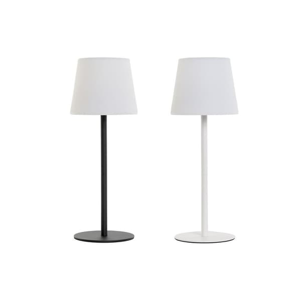 Solcellslampa Home ESPRIT Vit Svart 15 x 15 x 40 cm