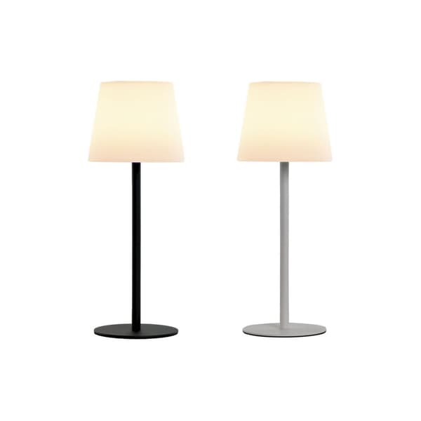 Solcellslampa Home ESPRIT Vit Svart 15 x 15 x 40 cm