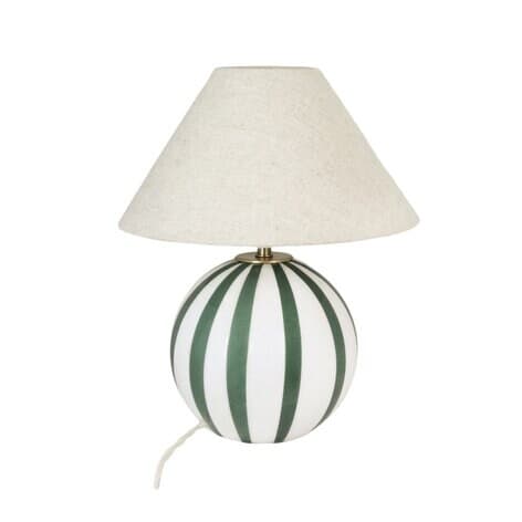Table Lamp Alba Opal Green/White Small