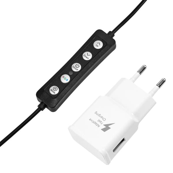 GLOW rengaslamppu 10"""" RGB bsc jalustalla 10W
