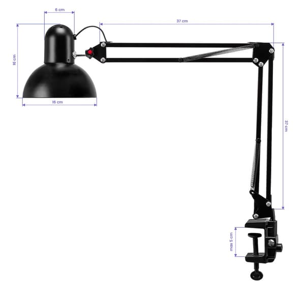 PiX 314 bordlampe sort